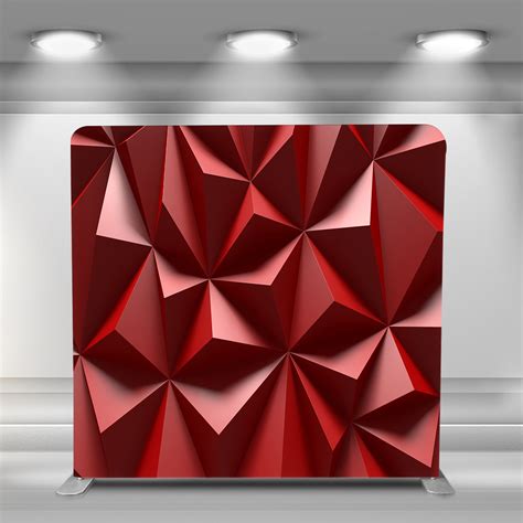 modern red diamond video booths