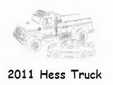 Hess Coloring Truck Pages sketch template