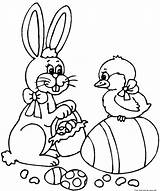 Chick Bunny Coloring Basket Pages Easter Printable Print Kids 1024 Freekidscoloringpage sketch template