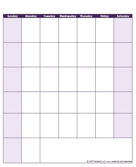 printable blank calendar templates world  printables calendar