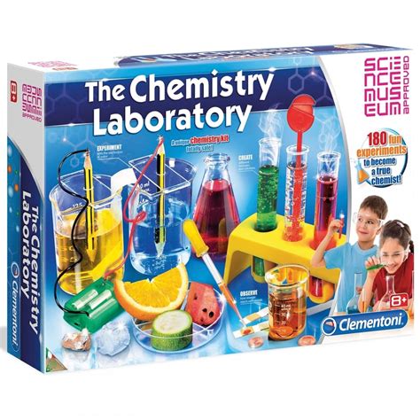 clementoni  chemistry laboratory kit kids creativity  crafty