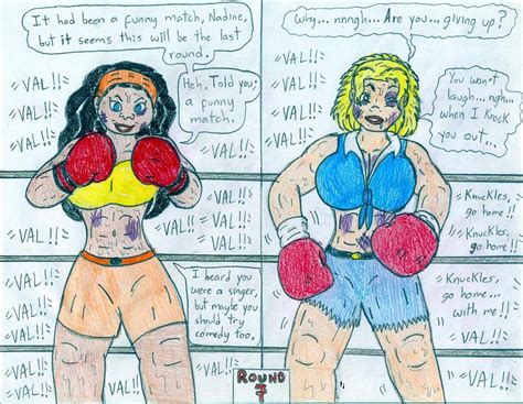Boxing Valerie Vs Knuckles Nadine By Jose Ramiro On Deviantart