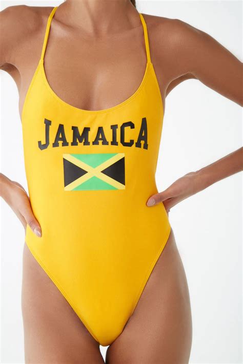 jamaica graphic one piece swimsuit forever 21 one piece one piece