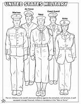 Coloring Armed Forces Pages Military Branches Sheets Activity Book Printable Color Getcolorings Attractive sketch template