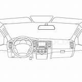 Car Dashboard Drawing Vector Getdrawings sketch template