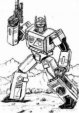 Transformers Blaster sketch template