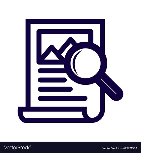 research icon isolated  white background  vector image