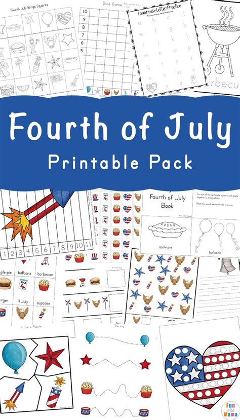 july worksheets  preschool    july   dot