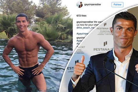 Real Madrid Star Cristiano Ronaldo In Gay Paradise Footballer Featured