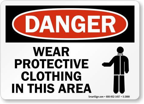 wear protective clothing   area  graphic sign sku