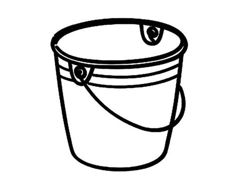 pin  bucket coloring pages