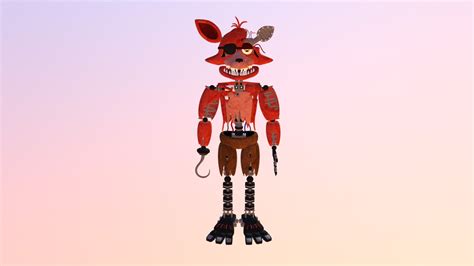 e a withered foxy 3d model by none 360mealman [6ffcf60] sketchfab