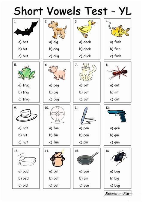 worksheet  kindergarten vowels short vowel worksheets vowel