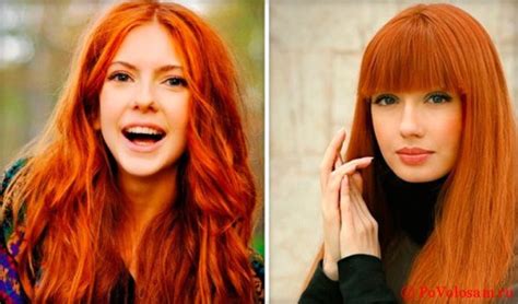 Красные волосы разнообразие оттенков для ярких девушек