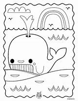 Coloring Whale Pages Humpback Printable Color Cute Getdrawings Getcolorings Landofnod Line sketch template