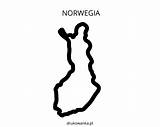 Norwegia Kolorowanka Druku Wydrukuj Malowankę Drukowanka sketch template