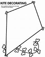 Coloring Kite Pages Print Crayola sketch template