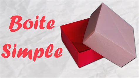 origami boite en papier simple  rapide youtube