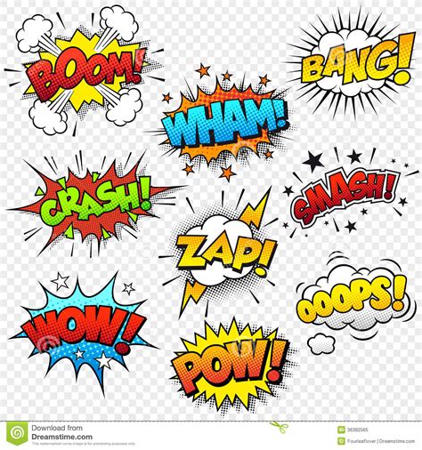 Comic Sound Effects Stock Vector Image Of Comic