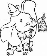 Coloring Pages Dumbo Stork Template sketch template