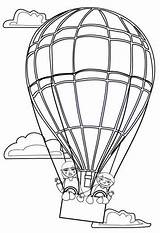 Luchtballonnen sketch template