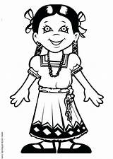 Coloring Pages Mexico Mexican Culture Getcolorings Maria sketch template