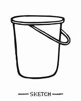 Tupperware Bucket Washing sketch template