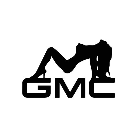 sexy girl silhouette with gmc emblem decal 4 sizes 20 etsy