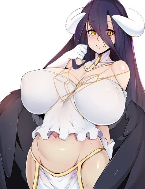 rule 34 albedo overlord breasts cleavage female female only fully