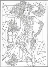 Steampunk Dover Fashions Template sketch template