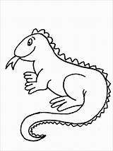 Iguana Coloring Pages Printable Preschool Kids Coloringbay Bestcoloringpagesforkids sketch template