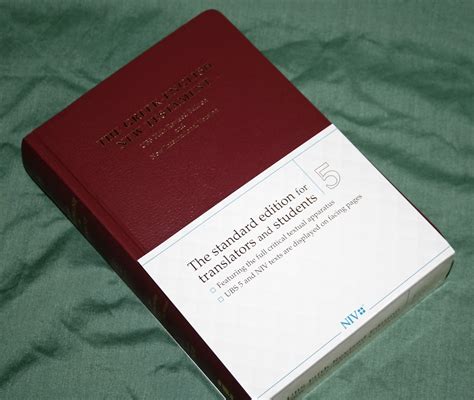 ubs niv greek english  testament review bible buying guide