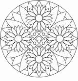 Coloring Pages Adults Fancy Printable Getcolorings Mandala sketch template