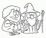 Hobbit Bilbo Dwarves Coloringhome Everfreecoloring Baggins sketch template