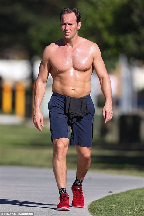 Patrick Wilson Puts His Toned Abs On Full Display On A Run