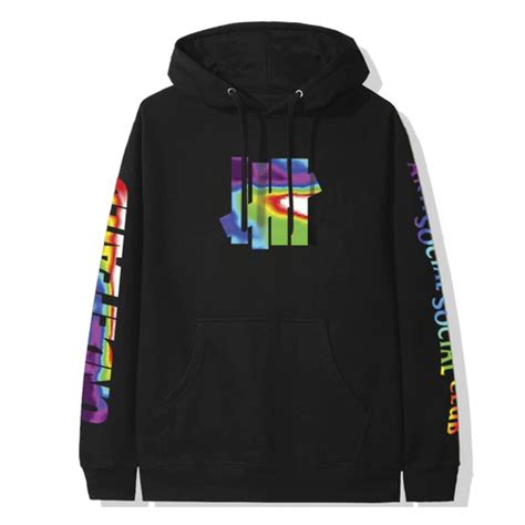 assc  undefeated hoodie black  youbetterfly