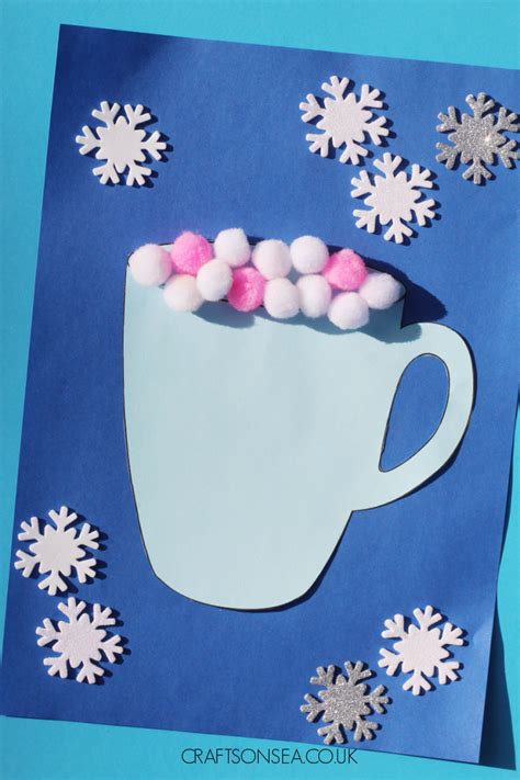 easy hot chocolate craft  kids  template crafts  sea