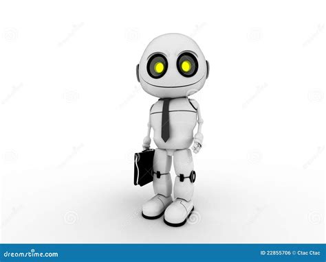 white robot stock illustration illustration  electronics