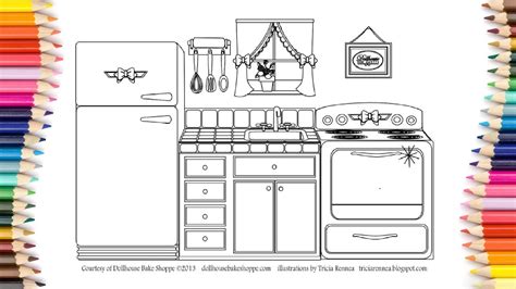 printable coloring pages kitchen  printable coloring pages