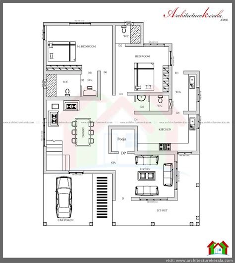 stunning  bedroom kerala home design  pooja room  plan  elevation kerala home planners