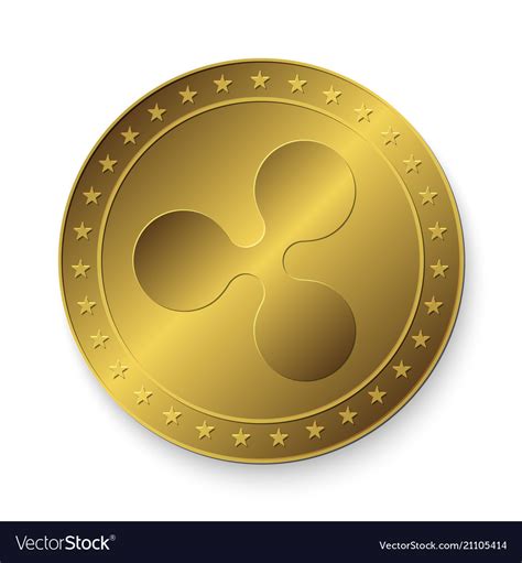 golden ripple coin royalty  vector image vectorstock