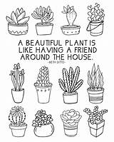 Coloring Plant Pages Cactus Succulents Plants Succulent Cycle Life Sheet Kindergarten Drawing Sheets Printable Getdrawings Adult Fun Livelaughrowe Color Getcolorings sketch template