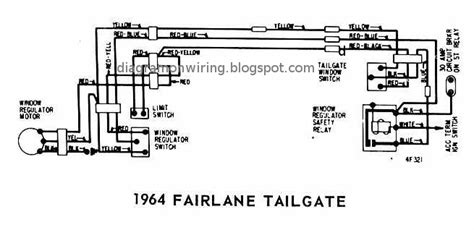 ford fairlane tailgate  windows wiring diagram   wiring diagrams