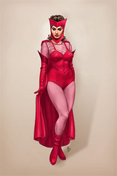 Classy Female Superhero Pin Up Art By Stephen Langmead — Geektyrant