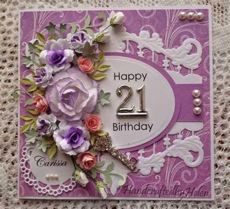 handcrafted  helen st birthday card