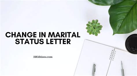 change  marital status letter   letter templates print