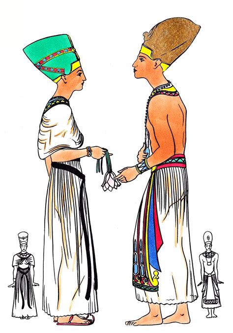 ancient egyptian priest clothing fashion stock illustration