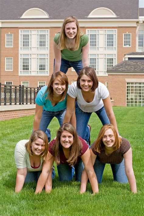 Group Of College Girls Stock Images Image 9465264
