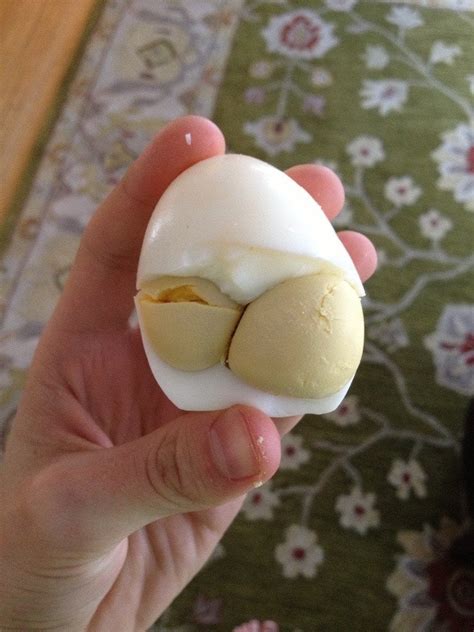 opened   hard boiled egg  suddenly twins rmildlyinteresting