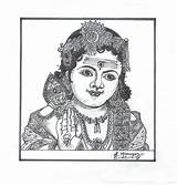 Drawing Murugan Lord Concentration Brain Mind sketch template